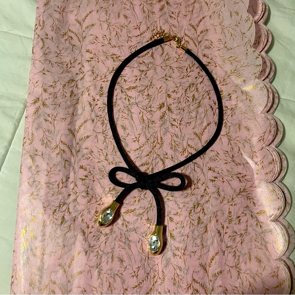 House of Harlow 1960 Black and Gold Necklace